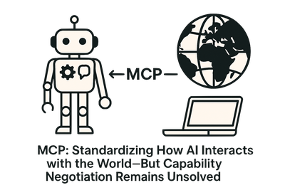 MCP: Standardizing How AI Interacts with the World—But Capability Negotiation Remains Unsolved